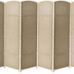 Sorbus 8 Panel Privacy Screen Room Divider: 6 ft. Tall, Extra Wide Hinged Panels, Double-Weaved